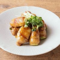 蕾菜の肉巻き