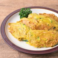 ズッキーニとハムチーズのカレー風味ピカタ