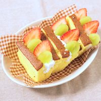 簡単 カステラフルーツサンド