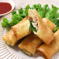 がっつり 豚バラ肉の春巻き