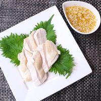 柔らか鶏むね肉の薬味塩ダレがけ