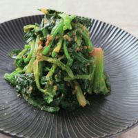 すり鉢でつくる 基本のほうれん草のごま和え