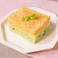 ひな祭りに 3色ピラフ風