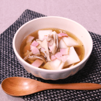 レンジで簡単!大根と舞茸のスープ