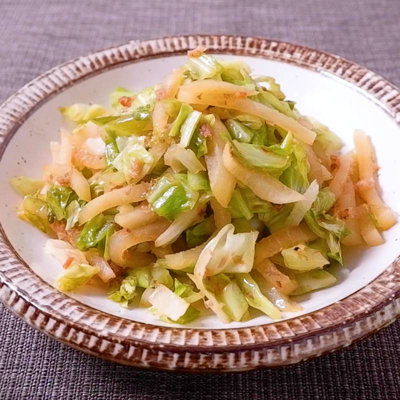 のりとおかかの千切りキャベツサラダ 作り方 レシピ クラシル