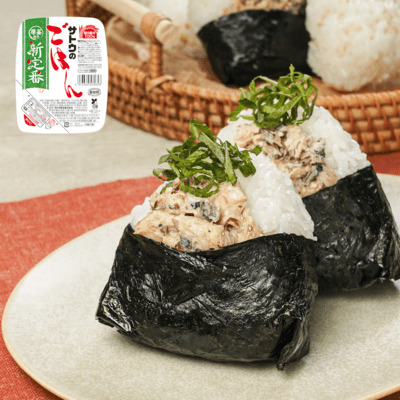 サトウのごはんで絶品！大葉香るサバマヨおにぎり