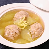きゅうりと鶏団子のあんかけ