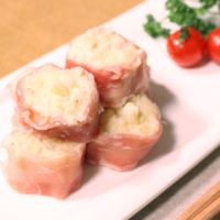 パクパク食べられる!マッシュポテトの生ハム巻き