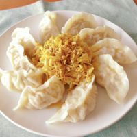 簡単 冷たい水餃子カレーキャベツ添え
