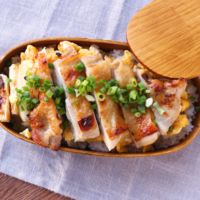 簡単味噌漬け親子弁当