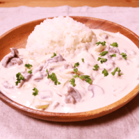 レンジで作れる!ビーフストロガノフ