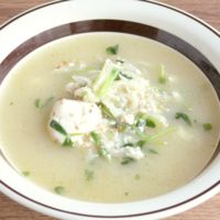 切り干し大根と豆苗のあっさり中華スープ