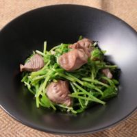 砂肝と豆苗の中華和え