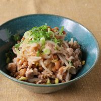 納豆そぼろでボリュームアップ もやしのナムル
