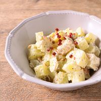 ポテトとアーモンドのクリームチーズ和え