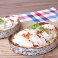 梨スイーツトースト