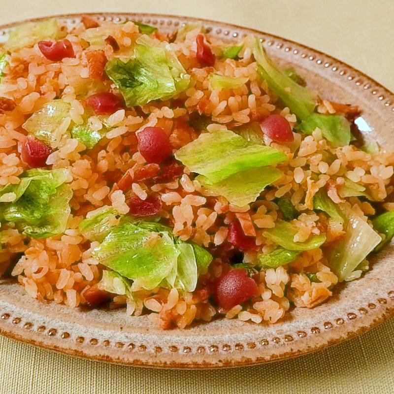ぱぱっと簡単 レタスチャーハン 作り方 レシピ クラシル
