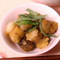 ごぼうのコロコロバター醤油焼き