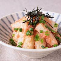 揚げ長芋の明太子和え
