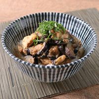 ナスとササミのごまみそ丼
