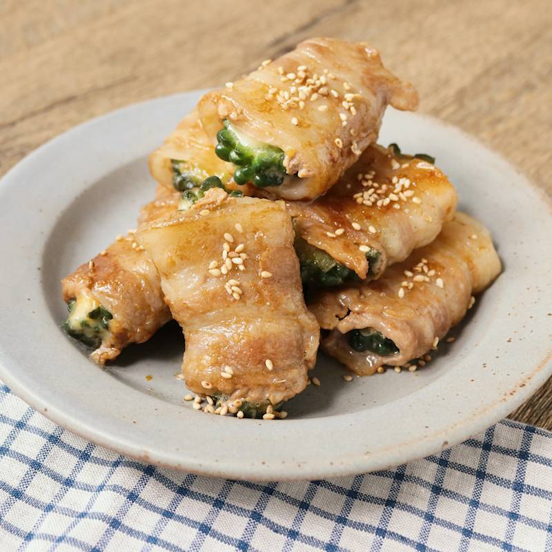 ゴーヤの肉巻きチーズ焼き 作り方 レシピ クラシル