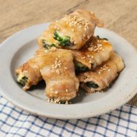 ゴーヤの肉巻きチーズ焼き