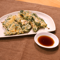 簡単!春菊と豚バラ肉のおやき