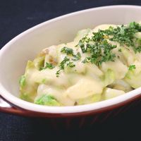 ちくわとアボカドのマヨチーズ焼き