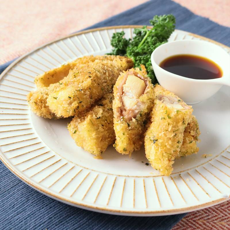 食感が楽しい たけのこの肉巻きフライ 作り方 レシピ クラシル