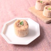 レンジで簡単 いちご蒸しパン