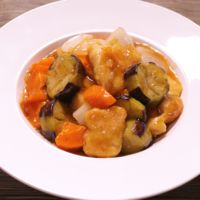 鶏むね肉の甘酢あんかけ