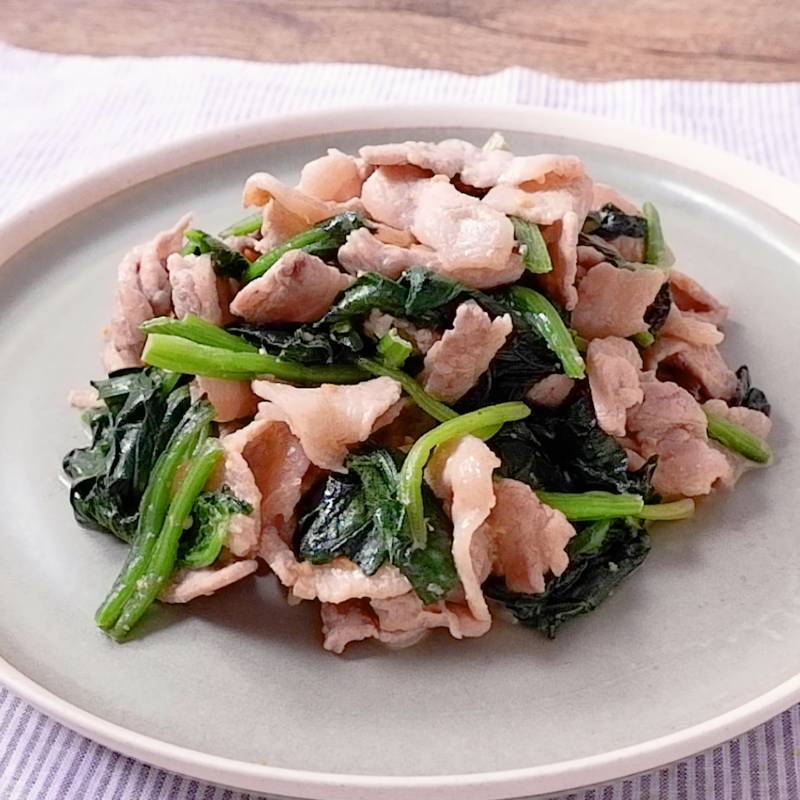 ガッツリ豚バラほうれん草丼 作り方 レシピ クラシル