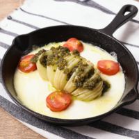 とろーりチーズとハッセルバックポテト