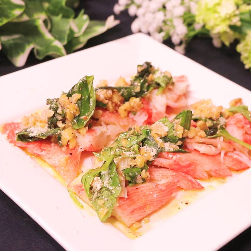 簡単で華やか！カルパッチョ風かにかま 作り方・レシピ | クラシル