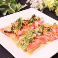 簡単で華やか!カルパッチョ風かにかま