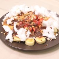 溶かして食べてね わたあめパンケーキ