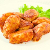 じゃがいも巻きポークチャップ