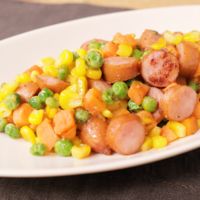 ミックスベジタブルの味噌バター炒め