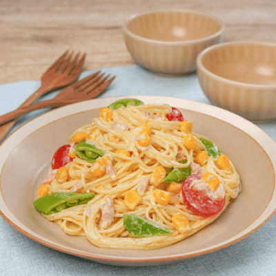 旨みたっぷり！シーチキン®︎の具沢山ベジサラスパ