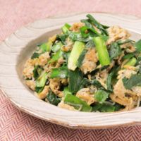 しらすが美味しい ニラ玉炒め