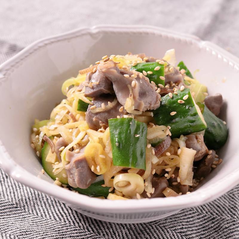 コリコリ食感 砂肝ポン酢 作り方 レシピ クラシル