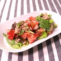 簡単!和えるだけ! トマトとツナのさっぱりサラダ