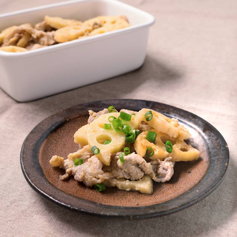 常備菜に 豚肉とれんこんの味噌マヨ炒め 作り方・レシピ | クラシル