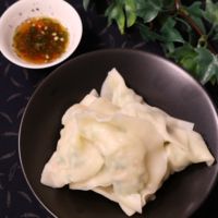 変わりダネ餃子!タラパクチーの水餃子