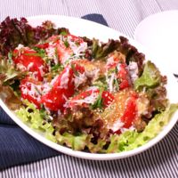さっぱりコク旨!トマトとシラスの香味サラダ