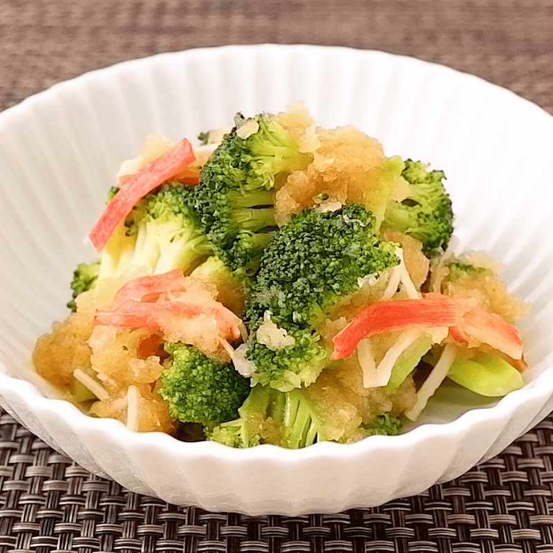 ブロッコリーとカニカマの大根おろし和え 作り方 レシピ クラシル