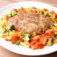 豚ひき肉のカツレツ さっぱりソース