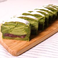 和菓子のような抹茶と芋のガトーインビジブル
