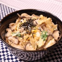 電子レンジで親子丼