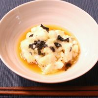 たたき長芋ののり和え